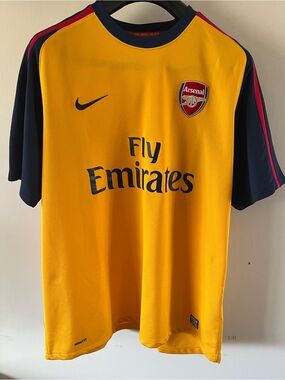 RARE! 2008-09 Nike Arsenal Away Kit (bare back) Men’s XL